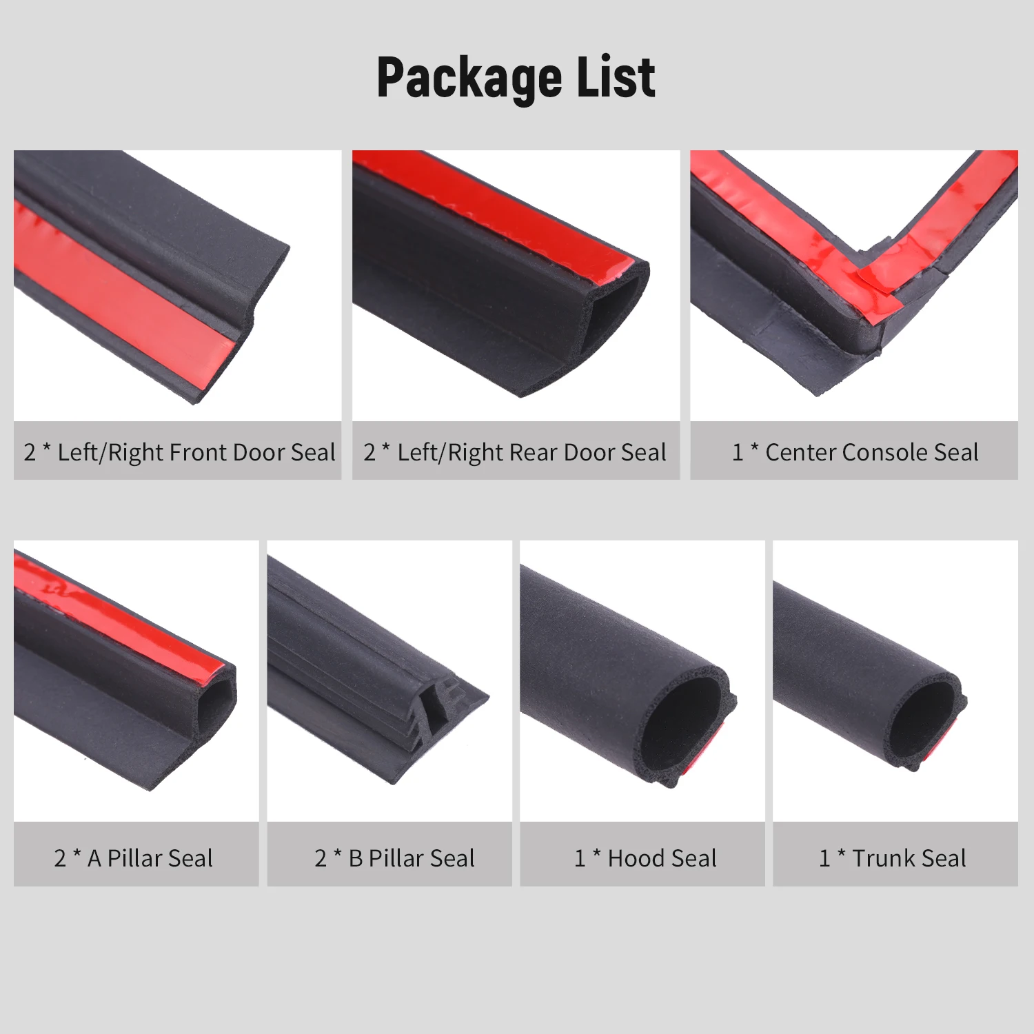 11 шт. Универсальный Авто двери уплотнение клейкая Звукоизоляционная лента