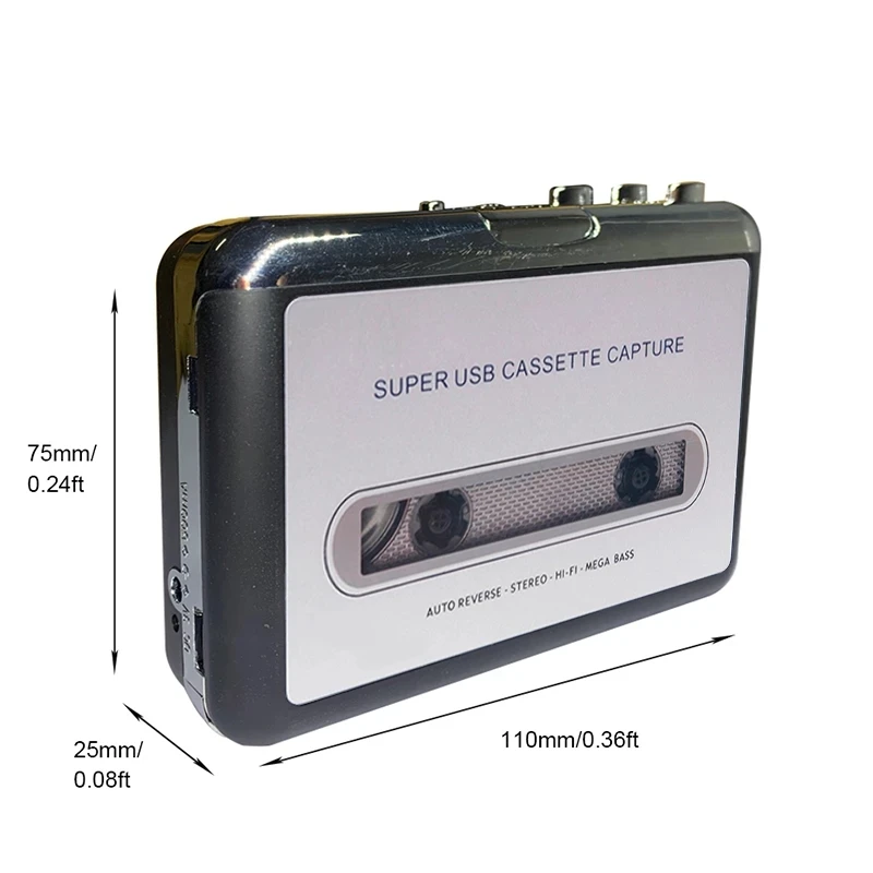 Кассетный плеер преобразователь USB кассеты в MP3 Захват аудио радио музыкальный