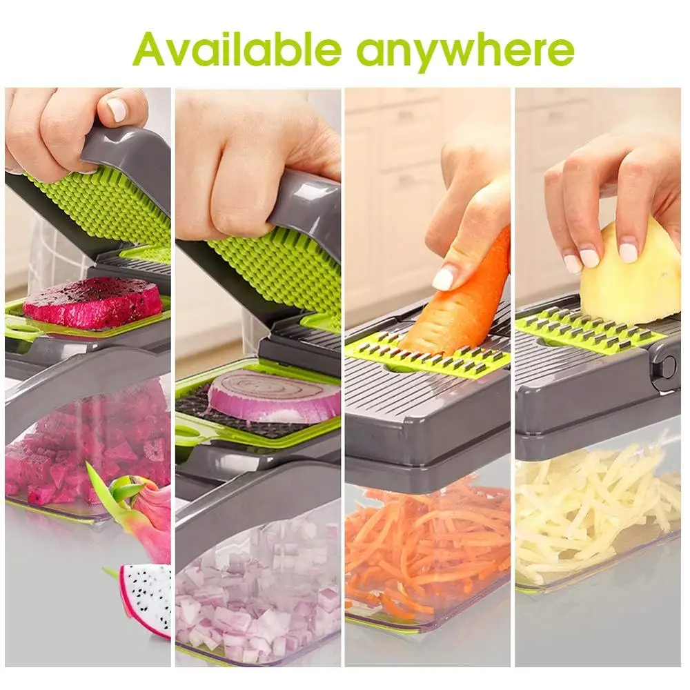 Овощерезка 8 в 1 6 перетасовки лезвия Slicer измельчитель для фруктов нож резки