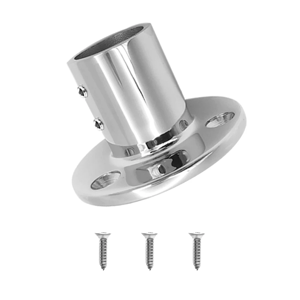 

Corrosion Resistance Durable Stainless Steel Boat Hand Rail Fitting 25mm/1" Round Stanchion Base