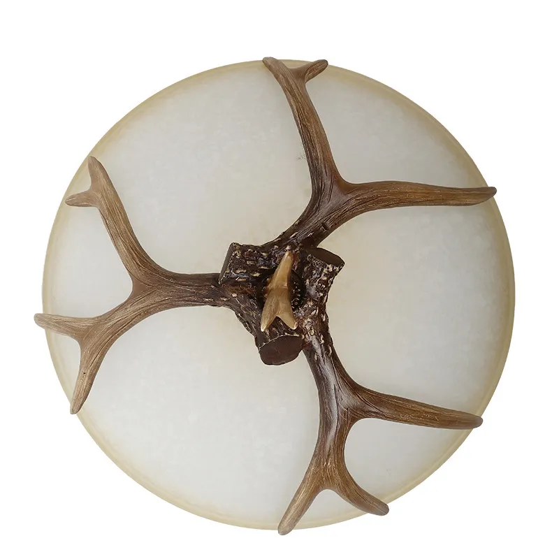 Люстра в форме рога оленя из смолы лампа для кофейни бара кухонного островка