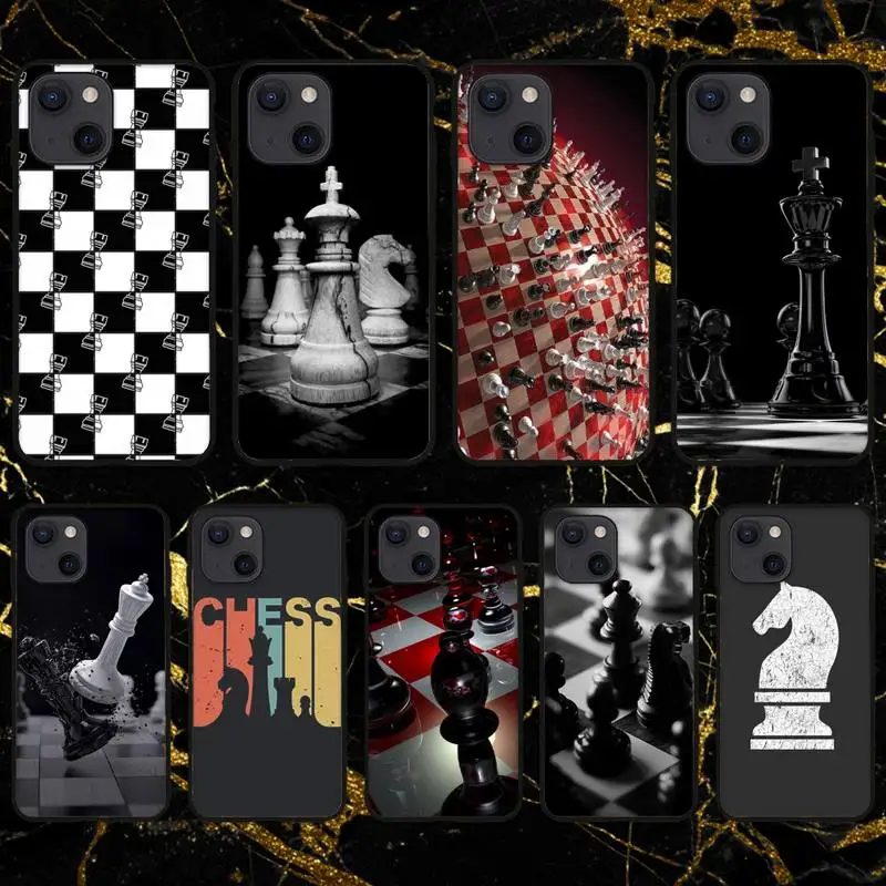 Винтажный крутой чехол RUICHI с шахматами для телефона iPhone 11 12 Mini 13 Pro XS Max X 8 7 6s Plus 5 SE XR