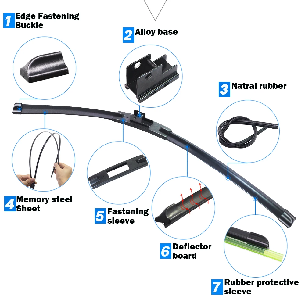 Автомобильная Щетка стеклоочистителя Buildreamen2 резиновая щетка для Mazda