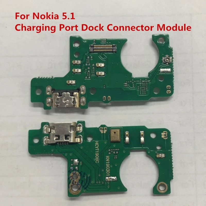 Для Nokia 5 1/5 1 Plus зарядный порт USB разъем гибкий кабель для Plus/X5 модуль зарядного