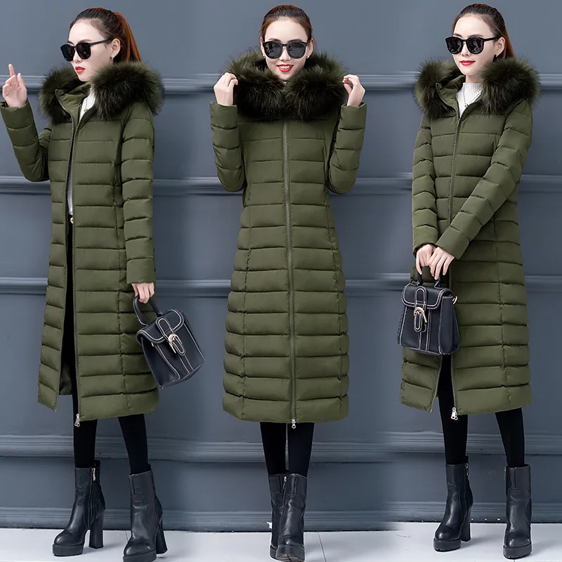 Down Coat Women Long Jacket Winter With Hooded Doudoune Lady Parka | Женская одежда