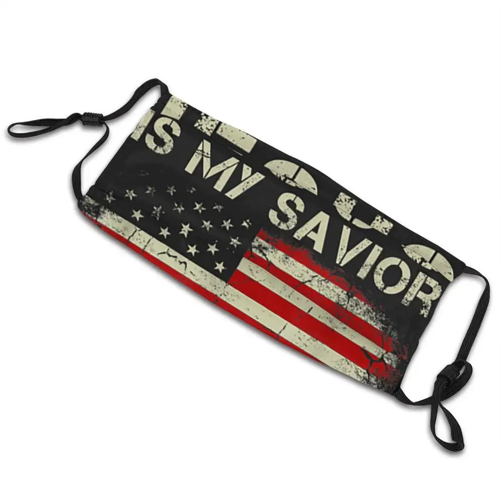 Маска для лица Иисус мой спаситель Трамп это президент многоразовая детская