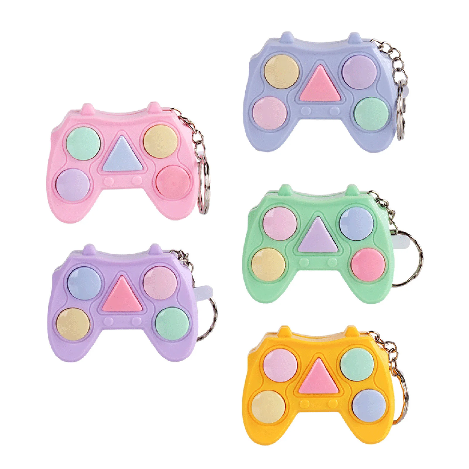 

Kawaii fidget toys popit mini handle key game memory games for adult children handle memory training gadget cube maze