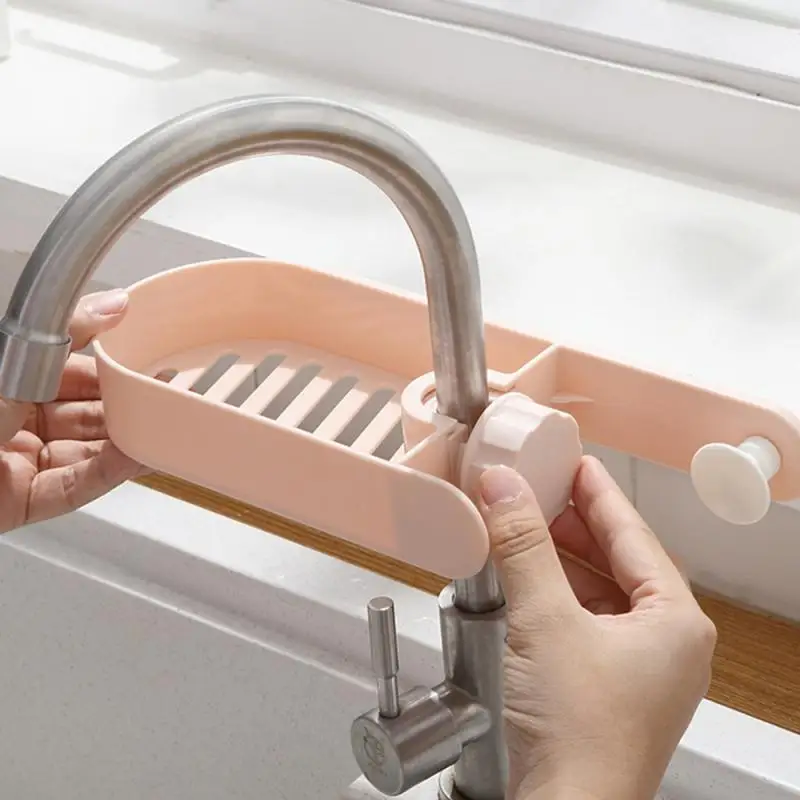 Кран стеллаж для хранения сливная Корзина держатель губок на кухню мыло мытья