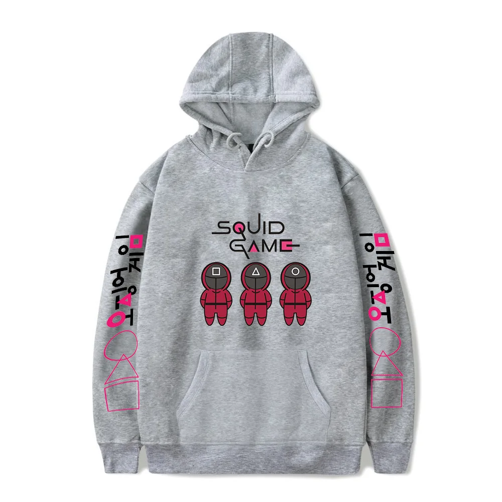 Chaqueta con capucha para adultos, su&eacute;ter de juego de calamar, Sudadera con capucha de Anime para ni&ntilde;os, ropa para correr, sudaderas para parejas, Oto&ntilde;o e Invierno-3