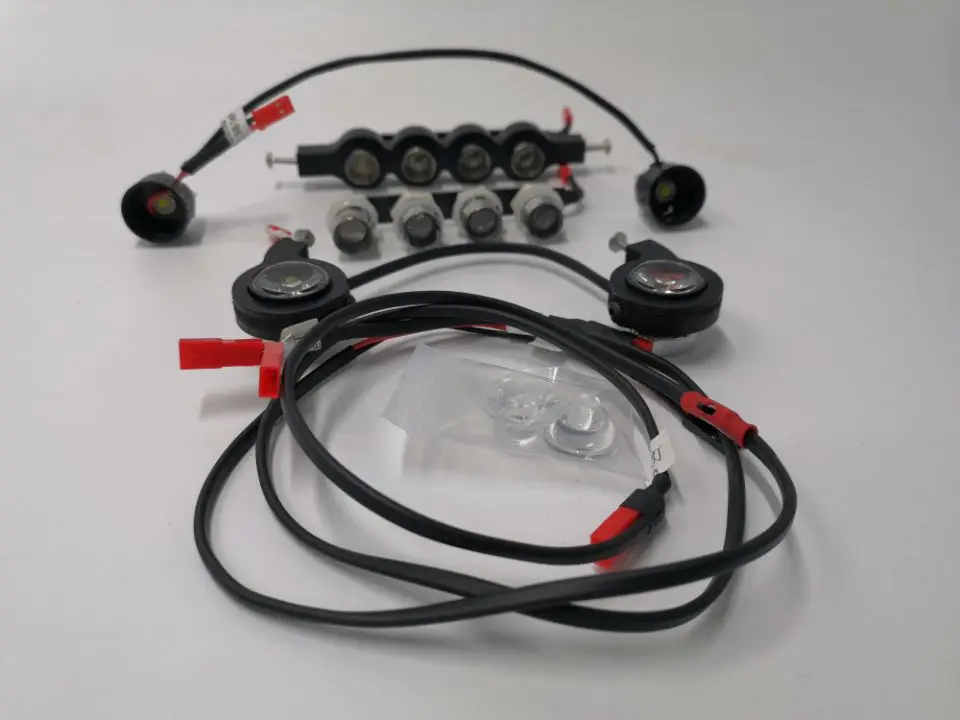 Roll cage led system Рулонная клетка хвост/верхний светодиодный светильник/боковая лампа/фара и оп части-для Hraxxas X-MAXX 1/5 Monstter клетка для кузова грузовика 77086-4 GPM - Цвет: Roll cage led system