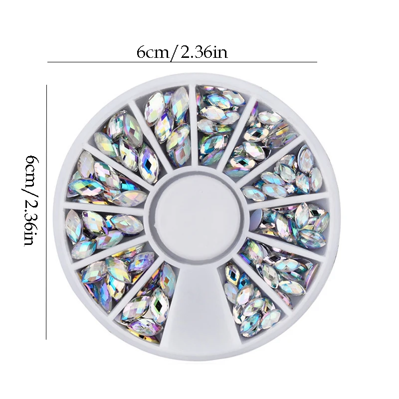 Смешанные Цвет камень AB ногтей Стразы небольшой нерегулярные бусины 3D &quotсделай