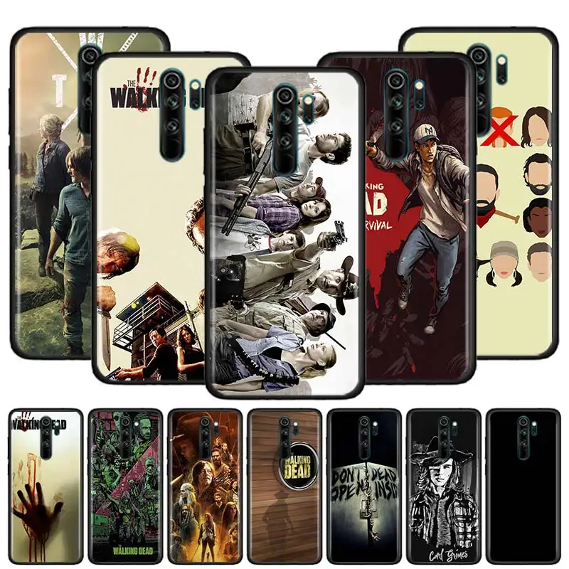 

Case For Xiaomi Redmi Note 9 9S 8 8T 7 Pro 7A 8A 9A 9C Black Soft Phone Back Shell K20 K30 Capa Cover 2020 The Walk Dead