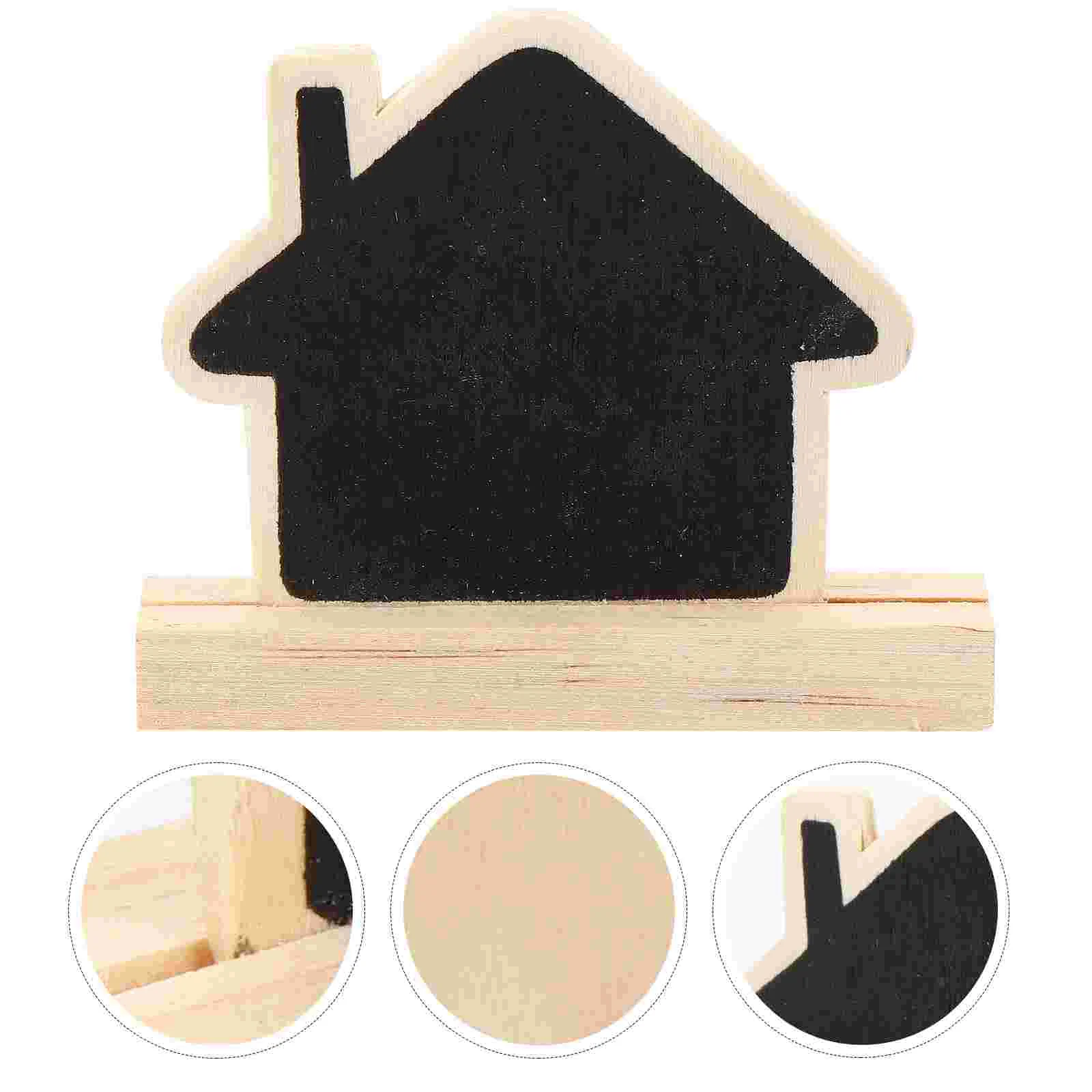 

1pc Wooden Office Message Board Small Blackboard Decoration Home Ornament