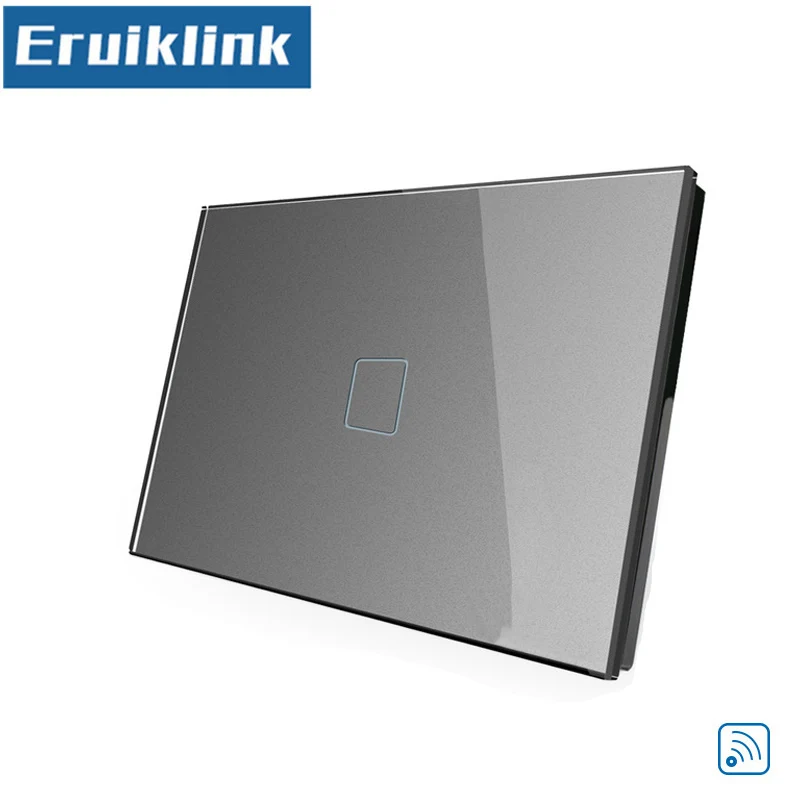 Настенный сенсорный выключатель стандарт США/UA 1/2/3 Gang 1 Way AC110 240V RF433 Умный домашний