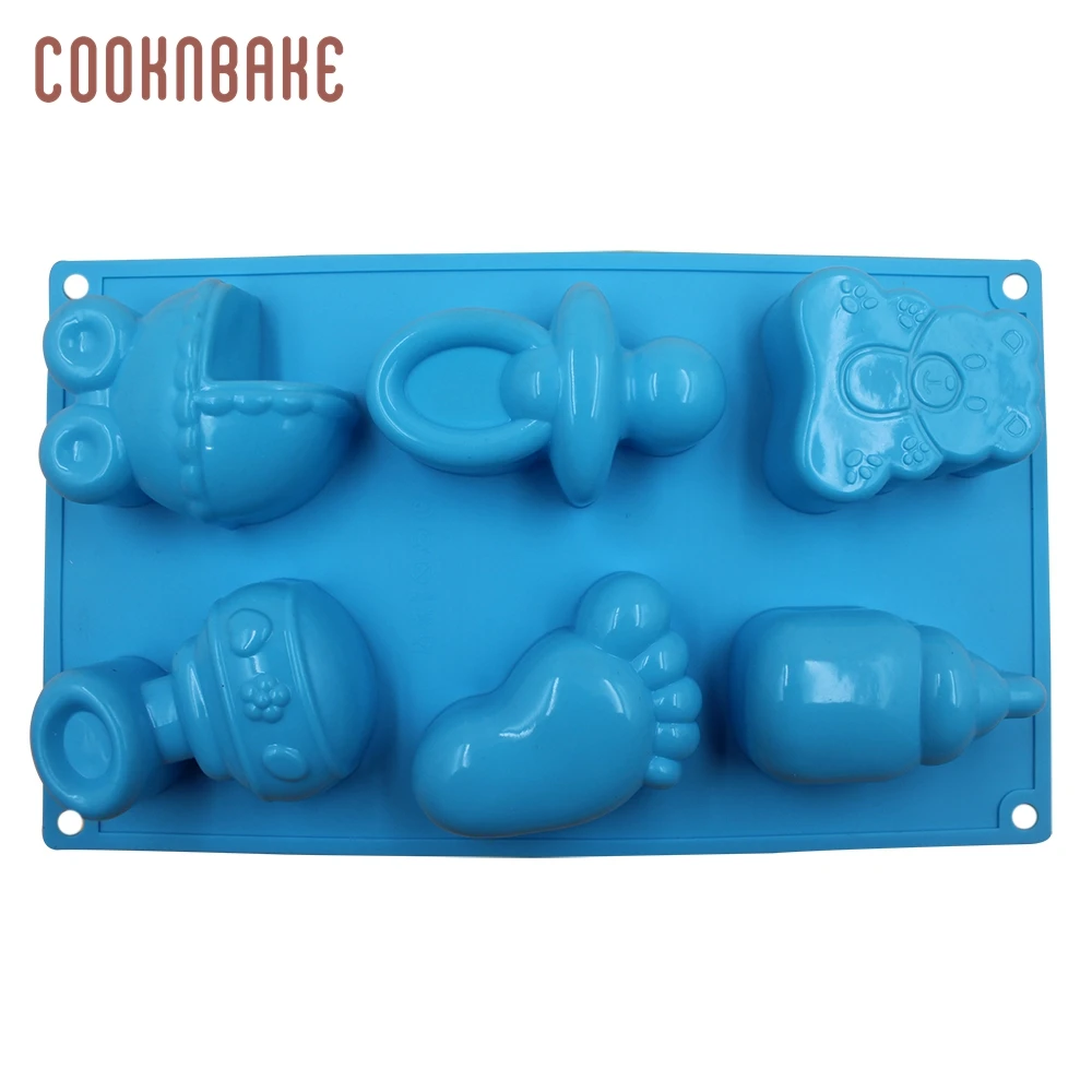 COOKNBAKE baby силиконовая форма для мыла ручной работы медведь пудинг торт