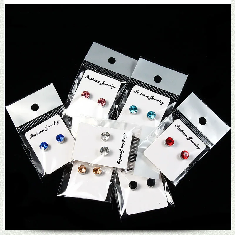 1 пара магнитные серьги гвоздики из нержавеющей стали 6 мм|Серьги-гвоздики| |