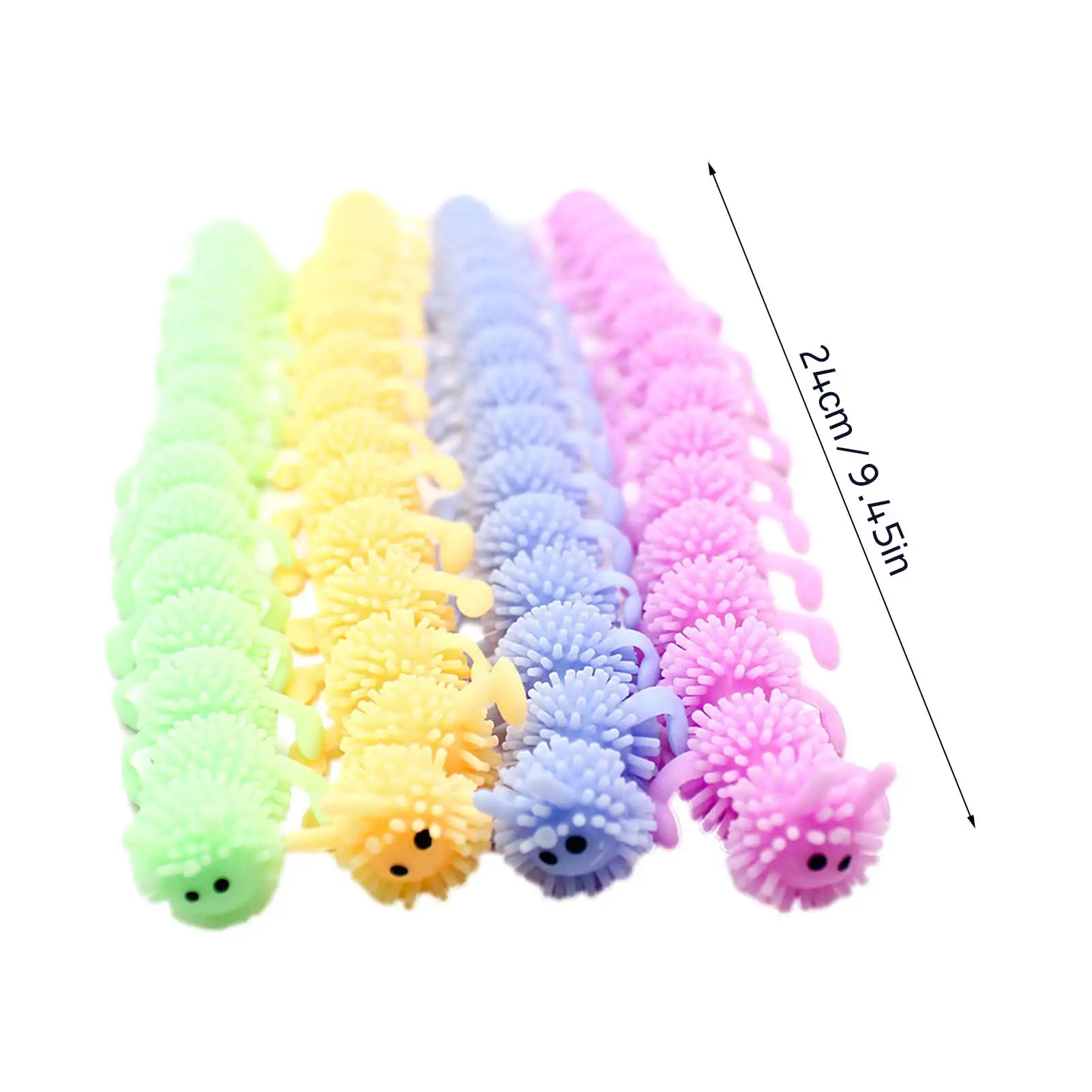 16 секций гусеница TPR вентиляционные игрушки сороконожка ползание животные