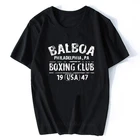 Рокки Бальбоа Боксерский клуб Филадельфия ПА футболка мужские летние хлопковые топы с коротким рукавом Футболка повседневные футболки