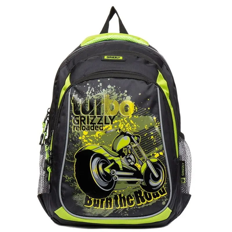 Cartoon Motorcycle Boys School Bags for Girls Waterproof Orthopedic Backpacks Primary School Book Bags Grade 1-4 Kids Satchel