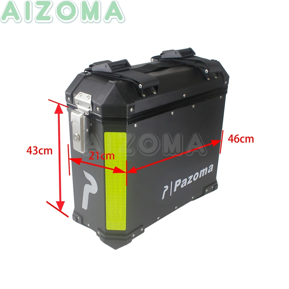 Алюминиевый Чехол для мотоцикла 72L sidecase Pannier + 36L Topbox универсальный BMW Suzuki GSXR Yamaha FZ