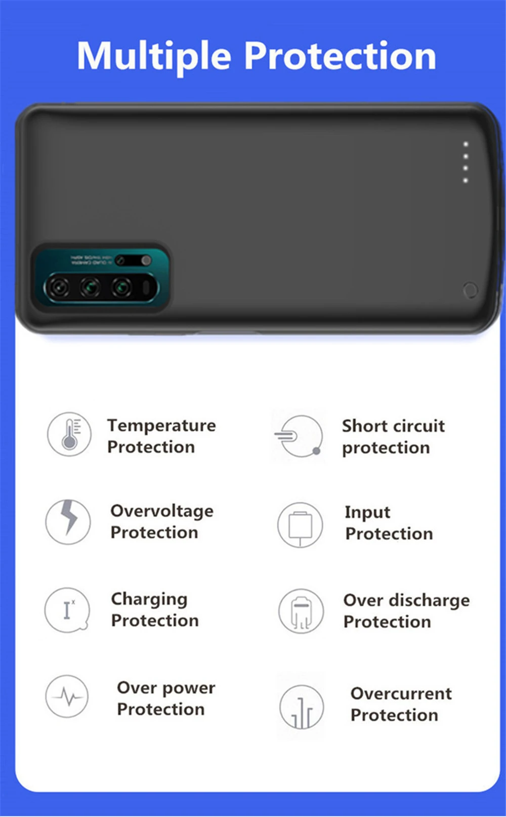 6500 мАч Расширенный чехол для телефона с аккумулятором для huawei Honor 20 чехол для зарядки аккумулятора для huawei Nova 5T Портативный внешний аккумулятор