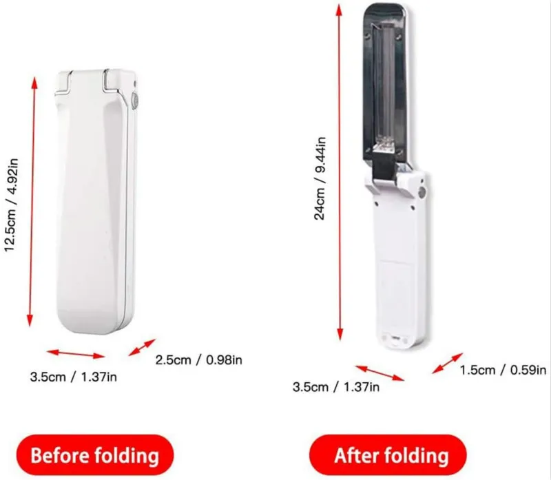 

UV Light Sanitizer Disinfection Lamp Portable UV SanitizerWand Perfect Used for Hotel Household Wardrobe Toilet Car Pet Area