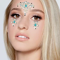 face gems adhesive glitter jewel tattoo sticker festival rave party body make up temporary tattoos glitter rhinestones for woman