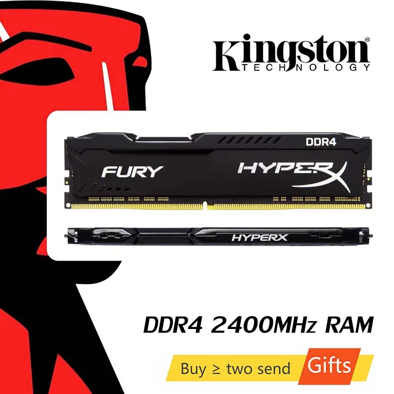

Kingston HyperX FURY DDR4 2666MHz 8GB 2400MHz 16GB 3200MHz Desktop RAM Memory DIMM 288-pin Desktop Internal Memory For Gaming