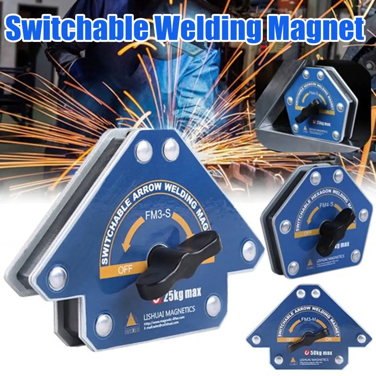 

1 шт. сварочный магнитный держатель, переключаемая стрелка, мощный Переключатель ВКЛ/ВЫКЛ, крепкий многоугольный держатель, строительные ин...