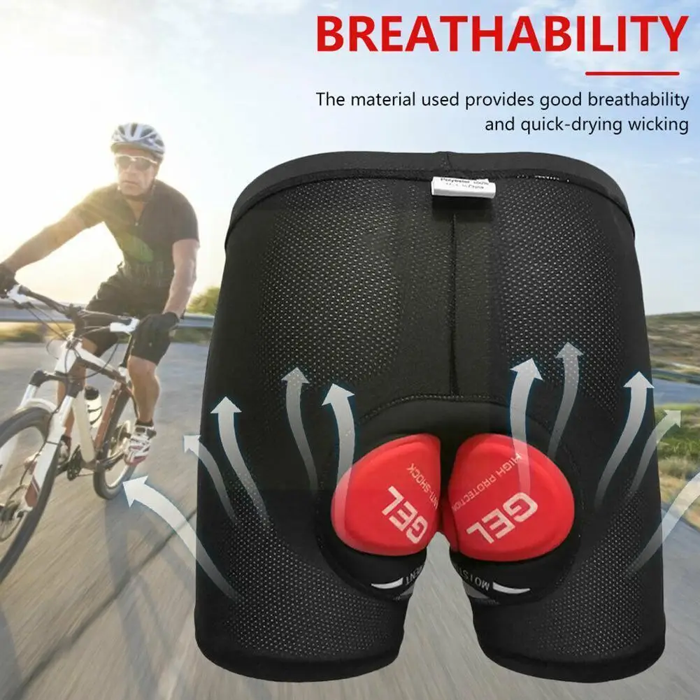 

With Good Quality Cycling Shorts Mesh Men's Cycling Underwear Gel Underpant Underwear Pad Mtb Shorts Bike Cycling 5d Shockp R3r5