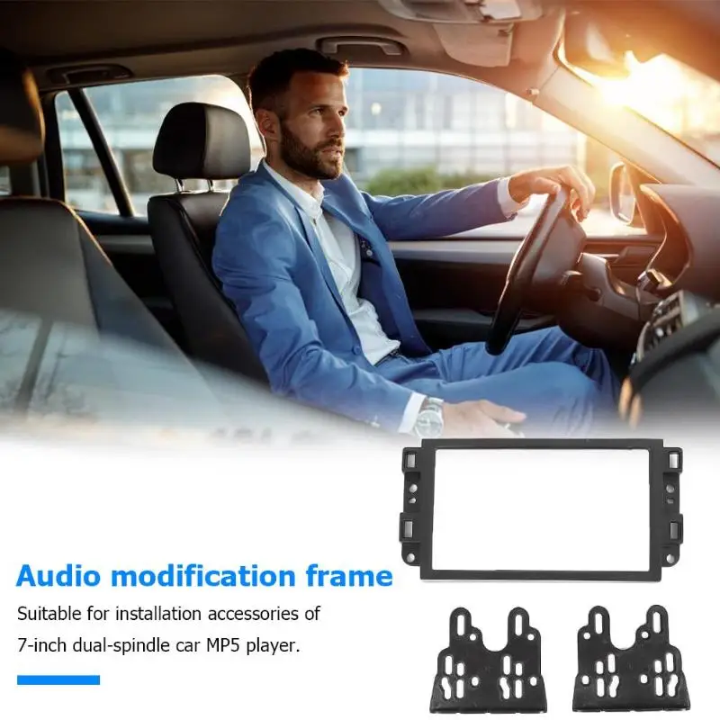 2 Din Car Stereo Install Dash Panel ABS Mounting Frame Trim Kit for Gentra |