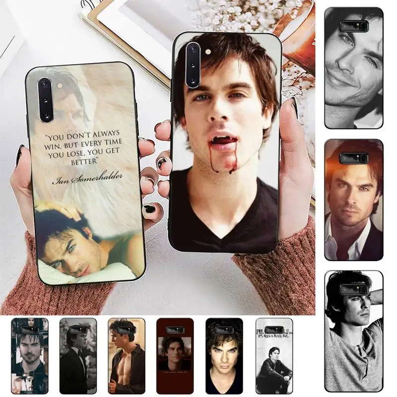 

TOPLBPCS The Vampire Diaries Ian Somerhalder Phone Case for Samsung Note 5 7 8 9 10 20 pro plus lite ultra A21 12 72