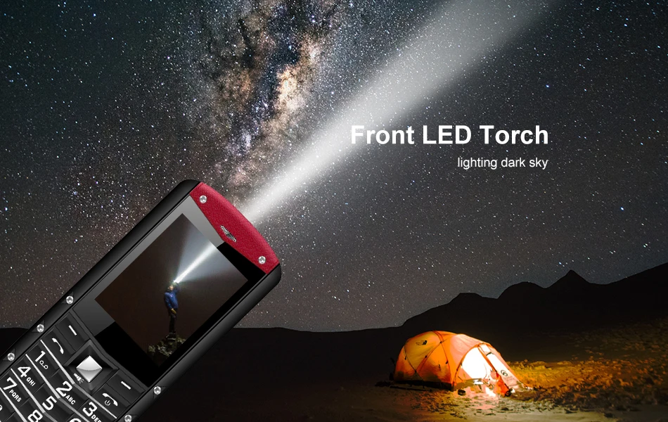 AGM M2 2," прочный телефон две sim-карты задний 0.3MP Открытый Телефон IP68 водонепроницаемый противоударный фонарь-прожектор 1970mAh