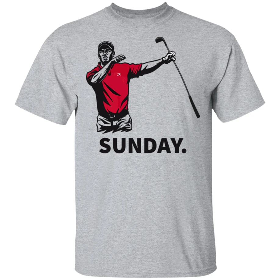 Тигр Вудс Гольф Футболка мужская футболка короткий рукав S 3Xl Diy Prited футболка| |