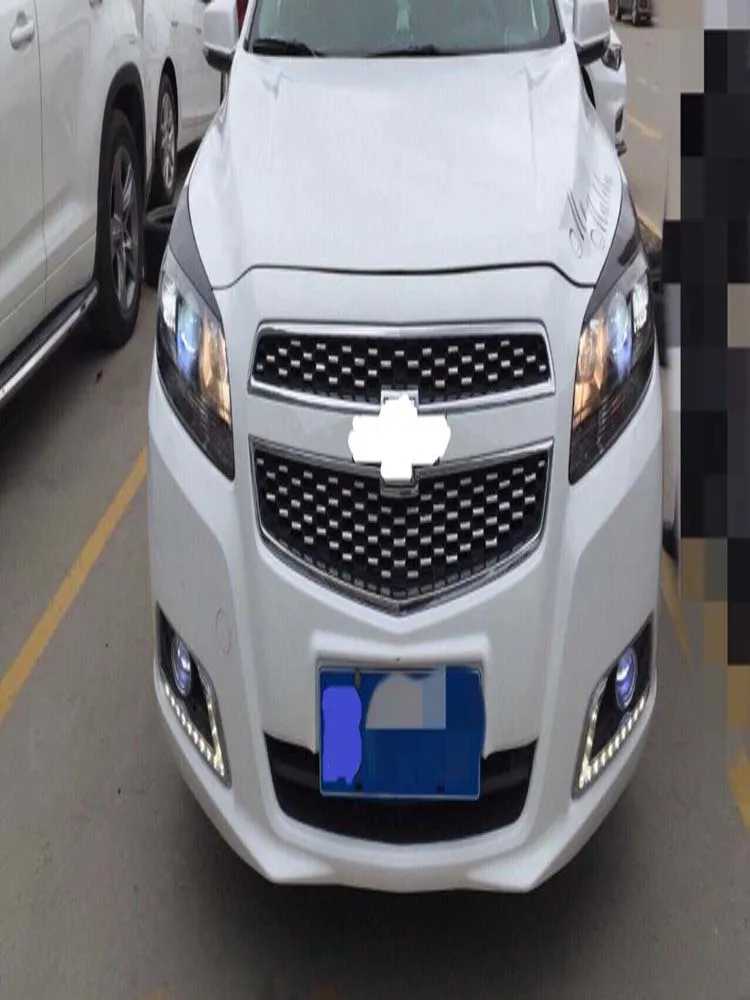 ABS автомобильный передний бампер сетка решетка Вокруг отделки гоночных грилей подходит для Chevrolet Malibu 2012
