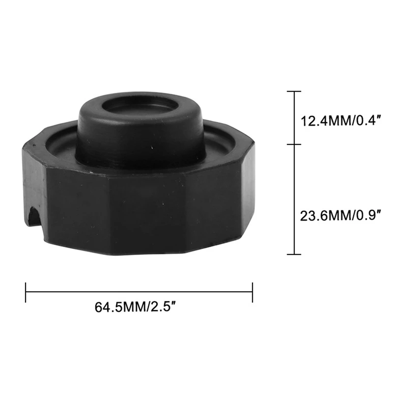 

Car Jack Support Block Slotted Rubber Floor Pad Adapter Frame Guard Rail for Car