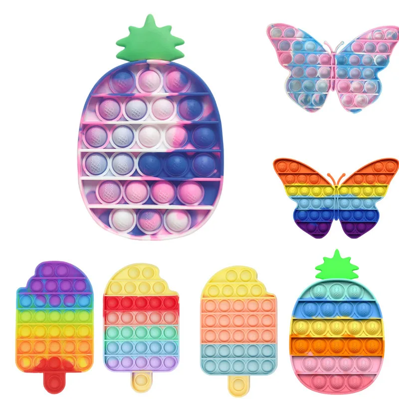 

Push Pops System Its Bubble Hot Air Balloon Car Color Fidget Toys Autism Special Needs Sensory Anti-stress Relief Toy Kids Toys