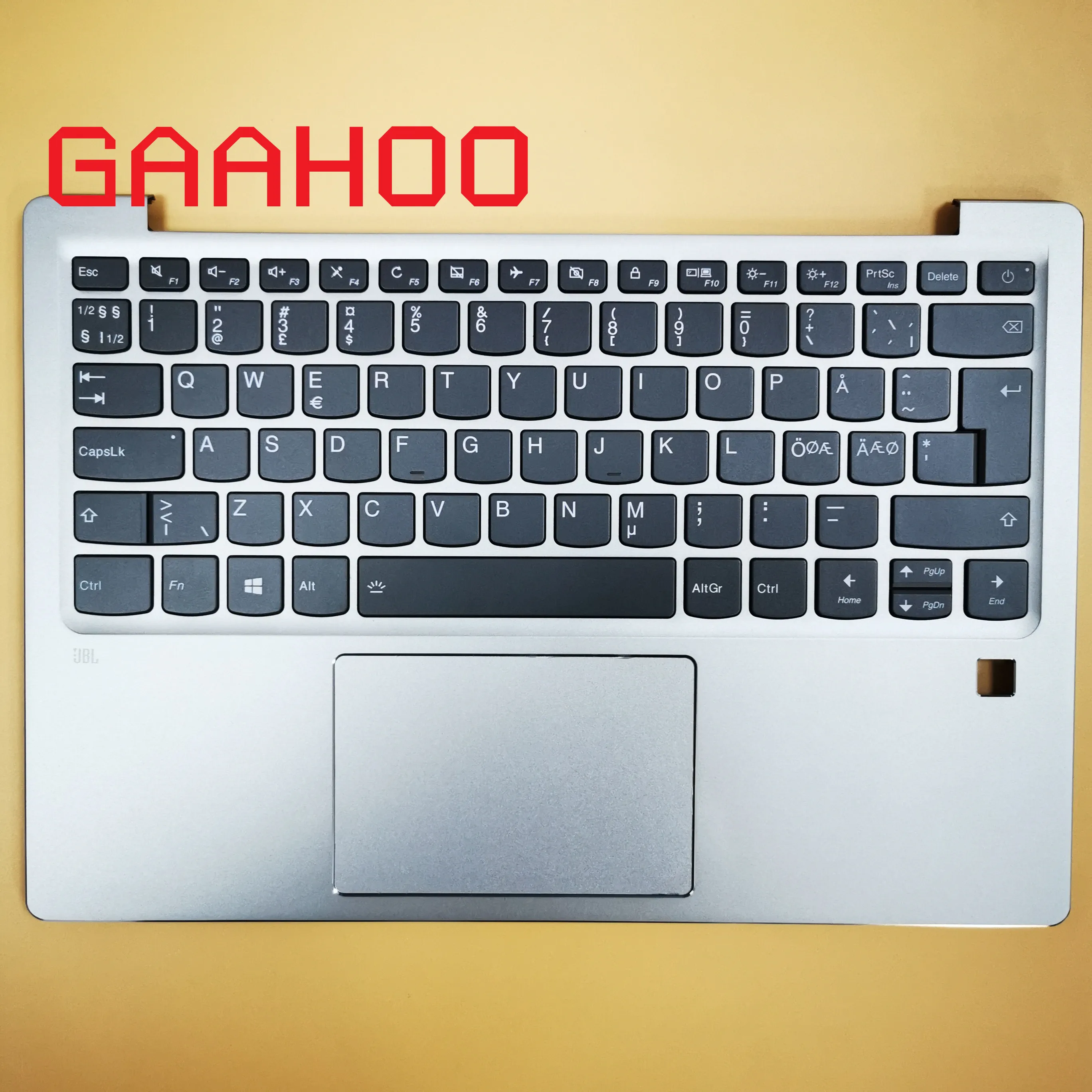 

NE NW Backlight Keyboard for Lenovo Ideapad 720S-13 720S-13ARR 720S-13IKB series laptop palmrest assembly /w touchpad SLIVER