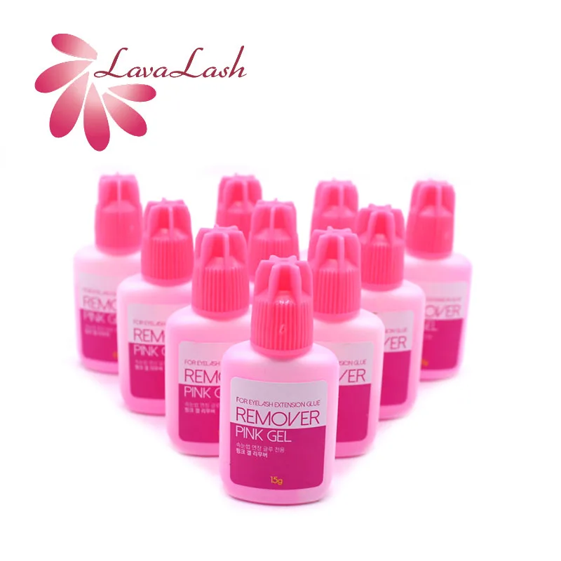 10 шт. розовый гель для наращивания ресниц Корея 15 г оптовая продажа Поддельные