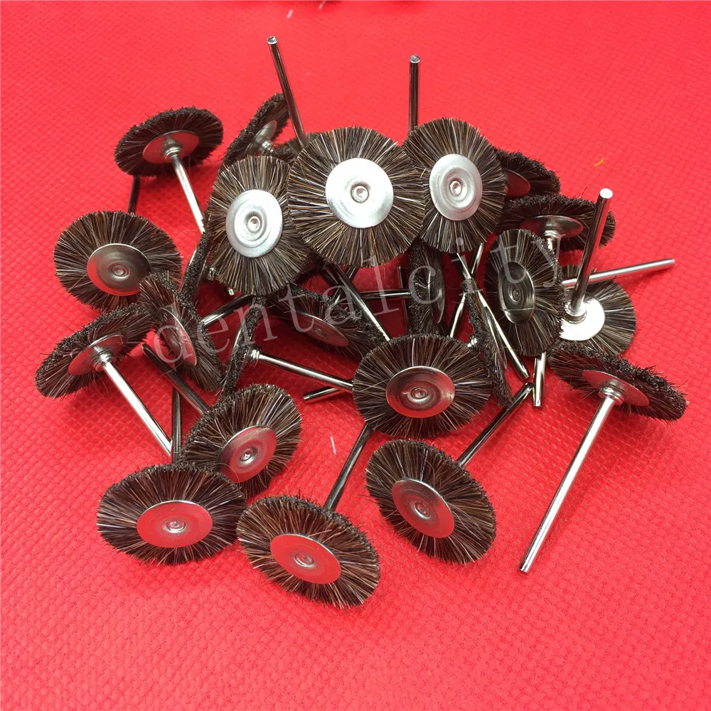 30 шт. зубные полировальные диски щетки 3 мм мягкие белые козья шерсть полировка