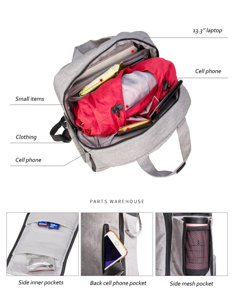 roadfisher professional casual mirrorless dslr digital slr camera backpack travel rucksack bag insert case for canon nikon sony free global shipping