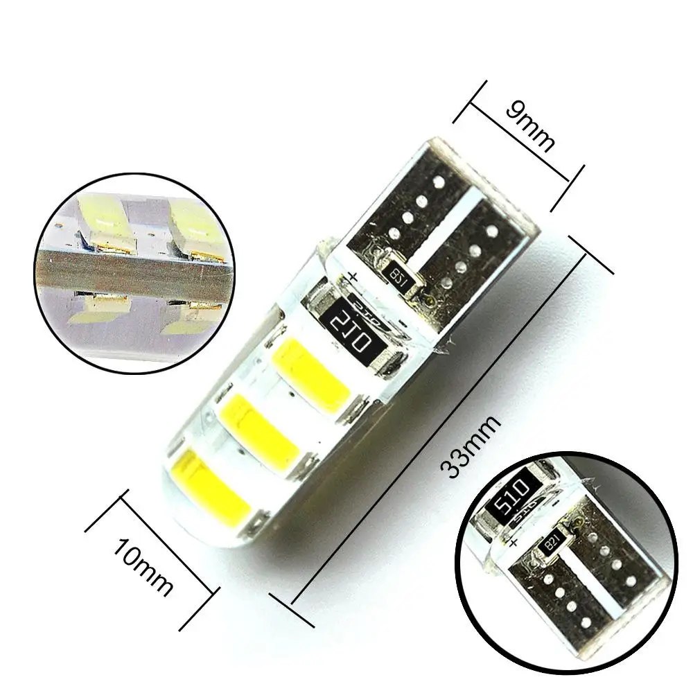 Автомобильный светодиодный противотуманный фонарь Canbus 6SMD 194 10 светодиодов 5630 12 В
