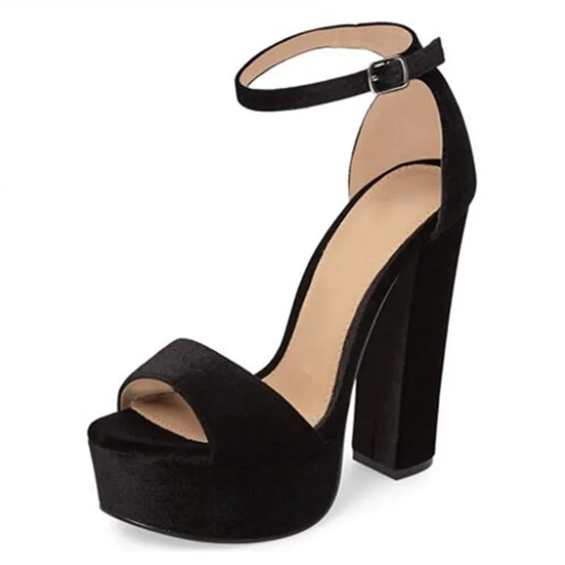 

Обувь SHOFOO. Модные женские сандалии. Замша, водонепроницаемая платформа около 4,5 см, сандалии на высоком каблуке 14,5 см. Обувь для вечерние Рин...