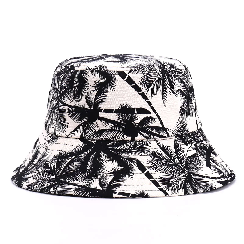 

New Coconut Tree Basin Hat Korean Outdoor New Anti Ultraviolet Rays Sunshade Fashion Fisherman Cap шапка