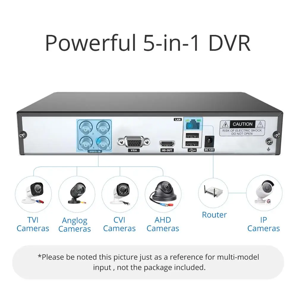 Camstro 5MP N камера видеонаблюдения системы безопасности с 5 в 1 H.264 + DVR 4 шт.