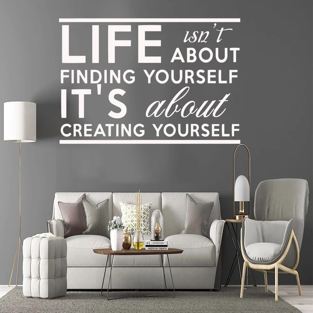 Прямая поставка наклейка на стену с цитатами ПВХ наклейки художественная