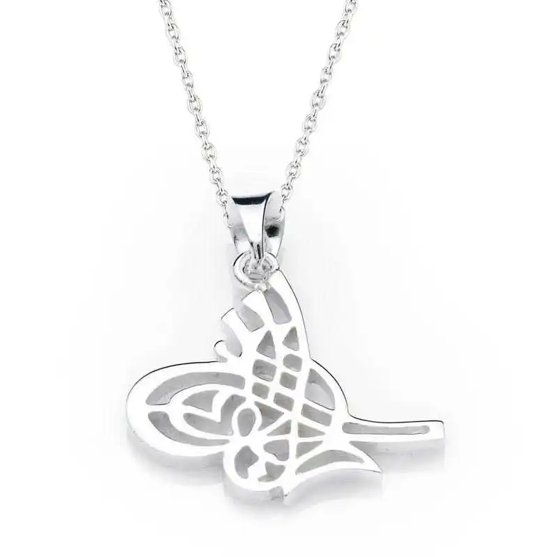 

Real Silver 925 Jewelry Silver Tuğralı Lady Necklace