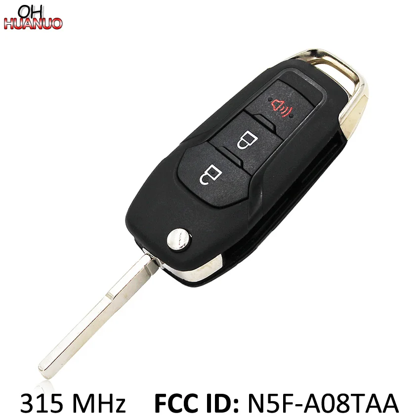 2 + 1/3 кнопки флип пульт дистанционного ключа Fob 315 МГц для Ford Fusion 2013 2015 FCC ID: N5F A08TAA HU101