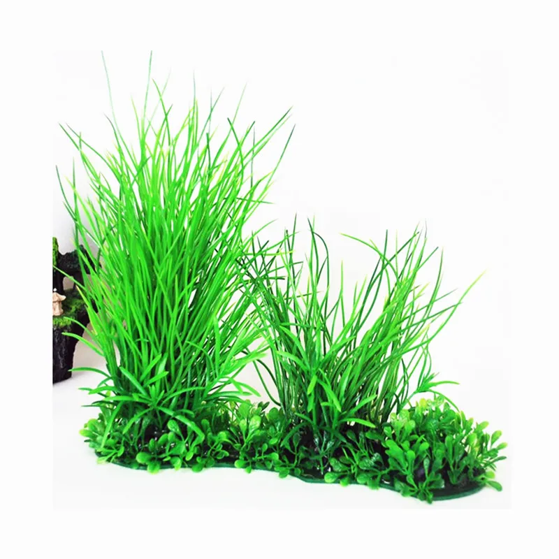 1 шт. маленькие/большие искусственные аквариумные растения пластиковая газонная