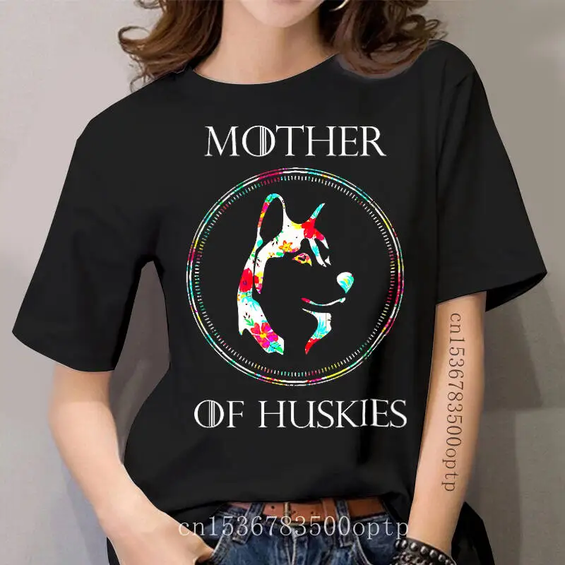 

Mom Birthday Party Tshirt-Women's T-Shirt-Black Shirt Mommy Dog mother of huskies